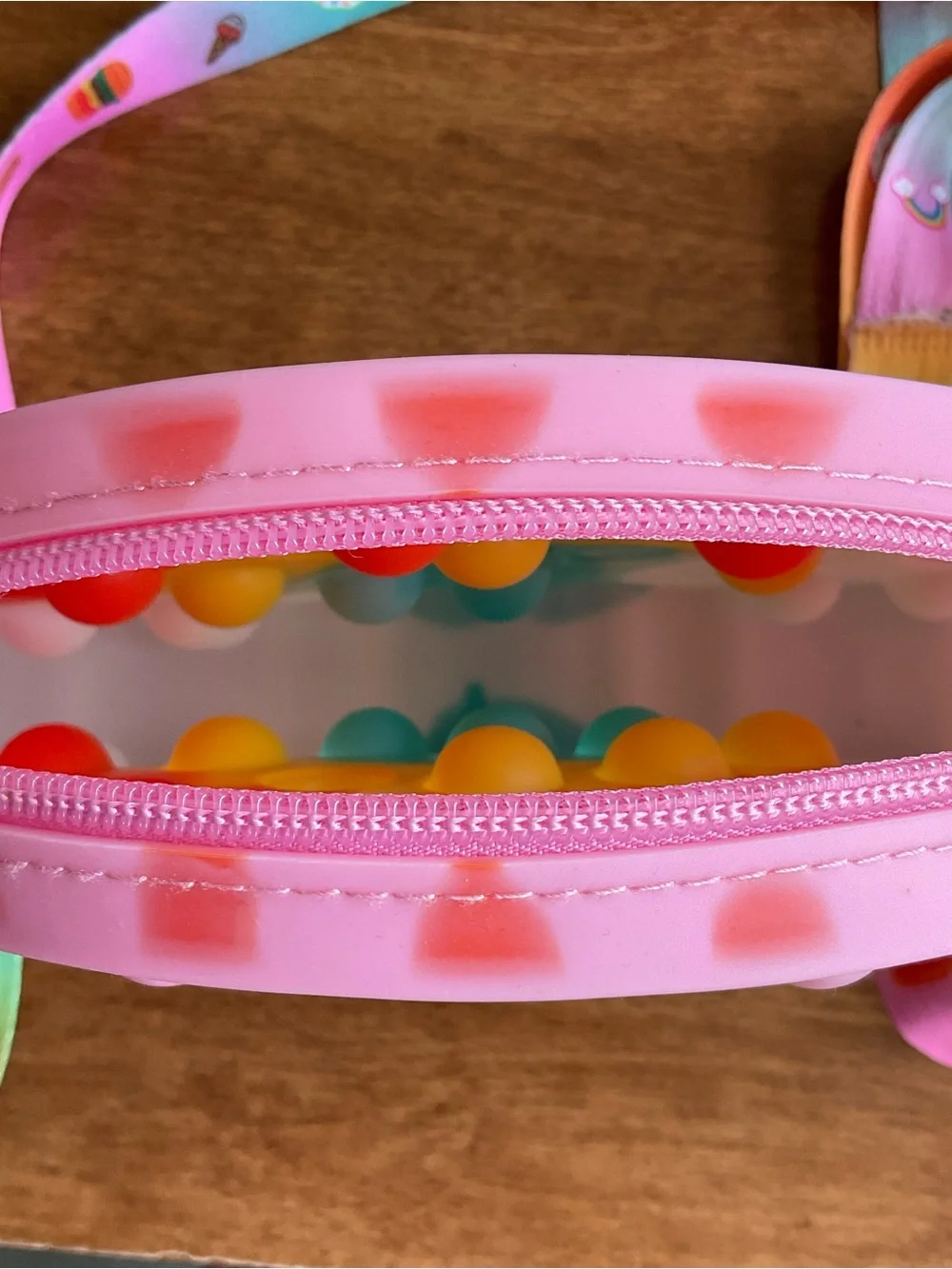 Rainbow Pop-It Crossbody Bag for Kids